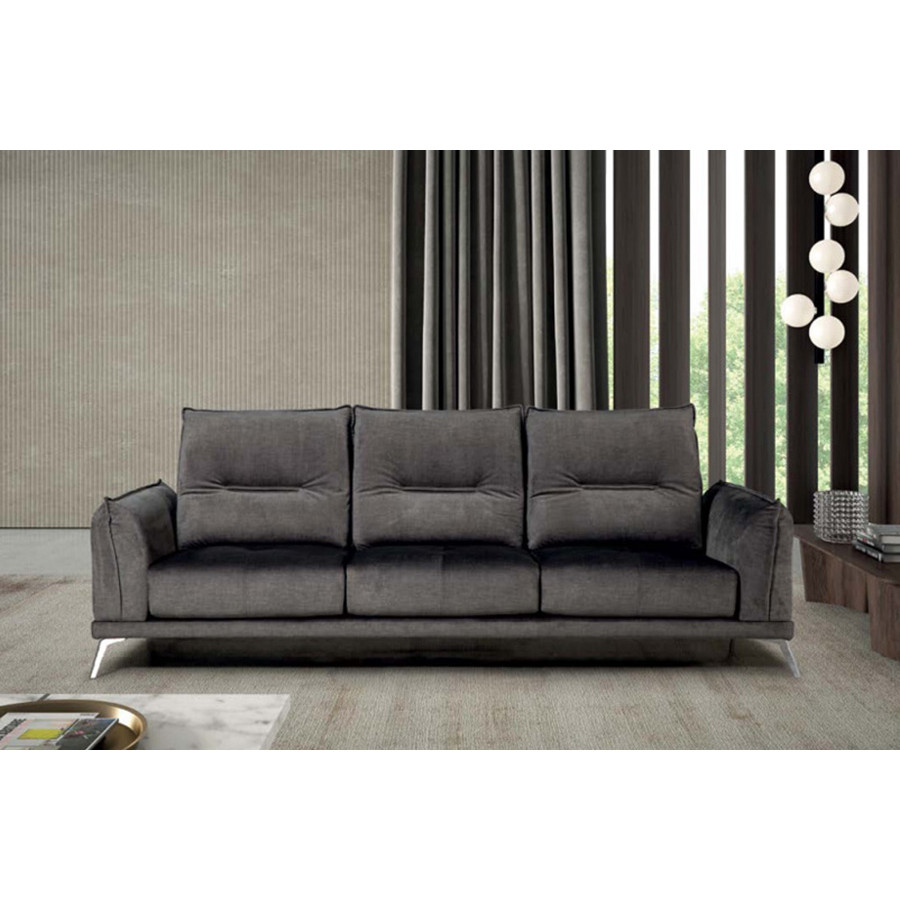 Gamamobel Moloko Flared Arms Sofa - Atlantis Ceniza, Series 7 Fabric