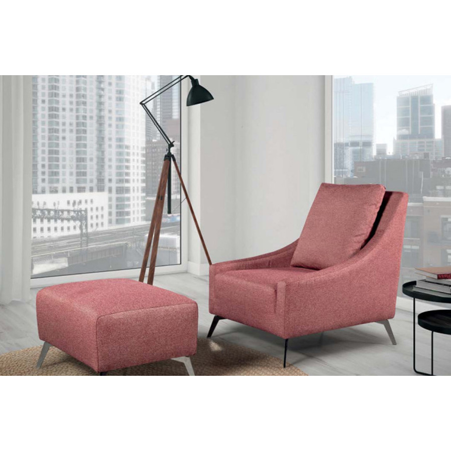 Gamamobel - Bianca Flared Arms Armchair in Series 9 Fabric
