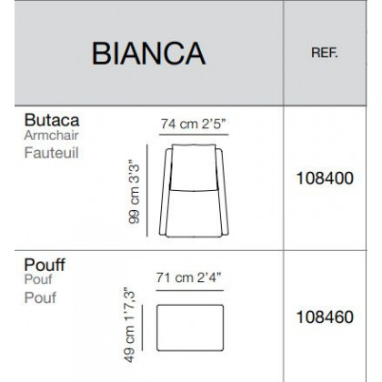 Gamamobel - Bianca Flared Arms Armchair in Series 9 Fabric