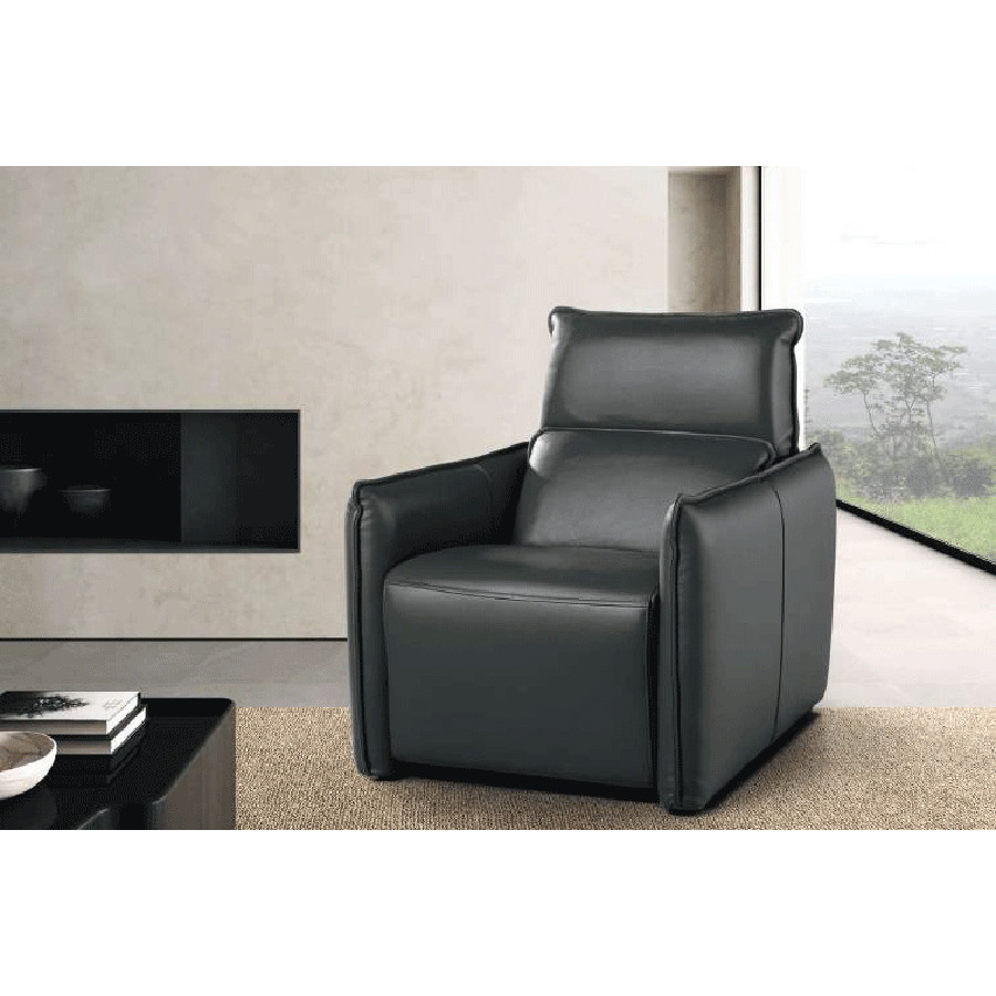 Gamamobel Maui Flared Arms Relax Armchair with Recliner - Lux Leather