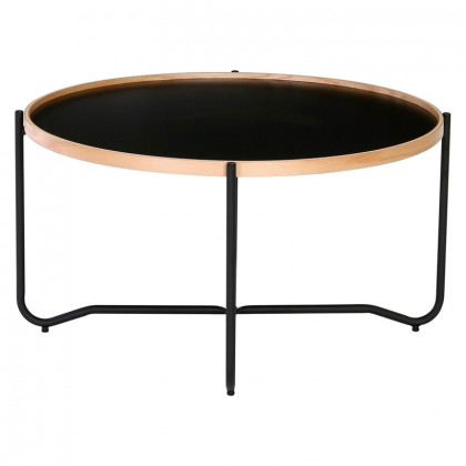 GFURN Tanix Coffee Table - Black/Wood, Big