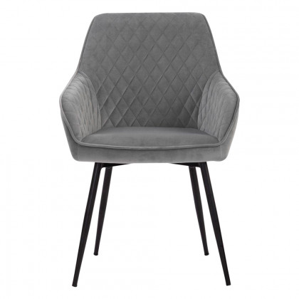 GFURN Hakon Dining Chair - Gray Velvet