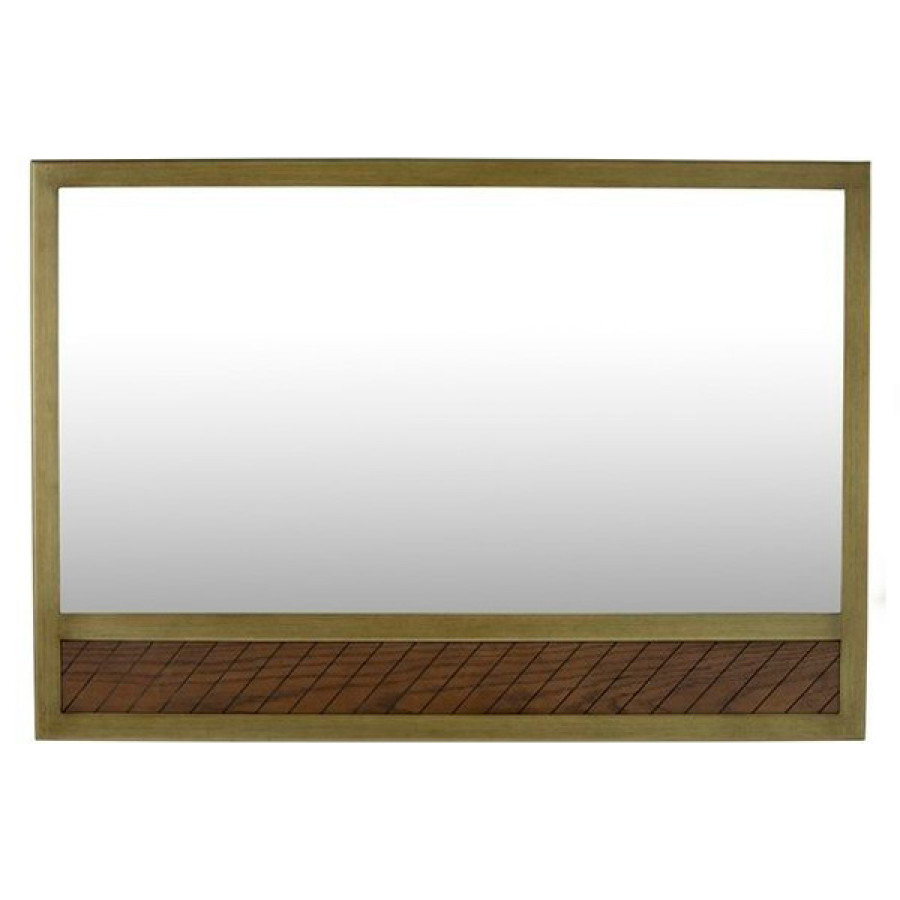 GFURN - Willingham Wall Mirror 120X80Cm in Boston Cherry/Brass