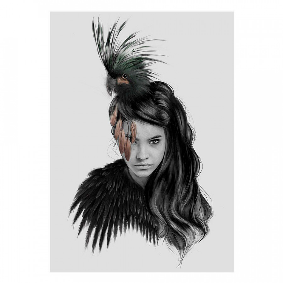 GFURN Little Bird Print - Colorful, 50 x 70cm