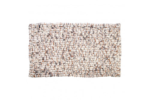 GFURN™ Amala Handmade Wool Felt Pebble Rug - Brown, 4 x 6 ft