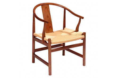 GFURN™ Edit Lounge Chair - Walnut/Natural Cord