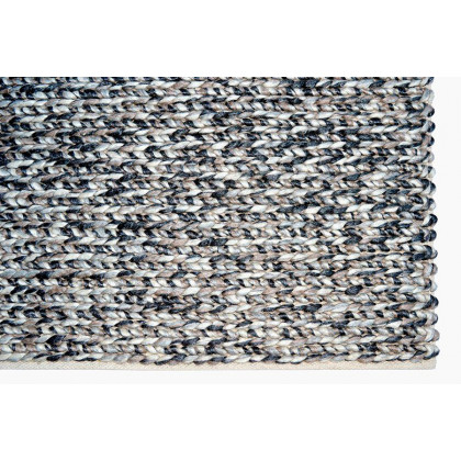 GFURN Ojas Handmade Wool Braided Rug - Colorful, 5 x 7 ft