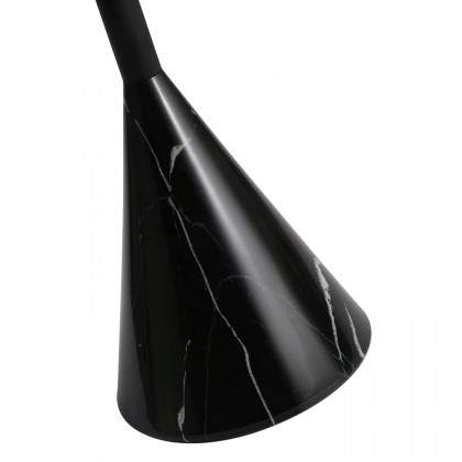 GFURN Cosette Marble Side Table - Black, 70cm