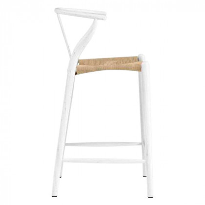 GFURN Dagmar Counter Stool - White/Natural Cord