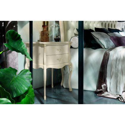 Giorgio Casa Valpolicella Buttoned Bed With Surround - Matte Powder, 200x200 cm