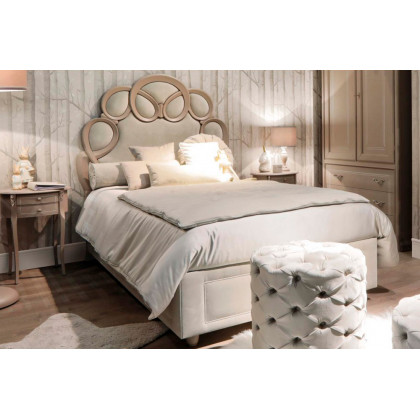 Giorgio Casa Casa dei Sogni Bed With Bed Surround Fabrik K225 - 140 cm