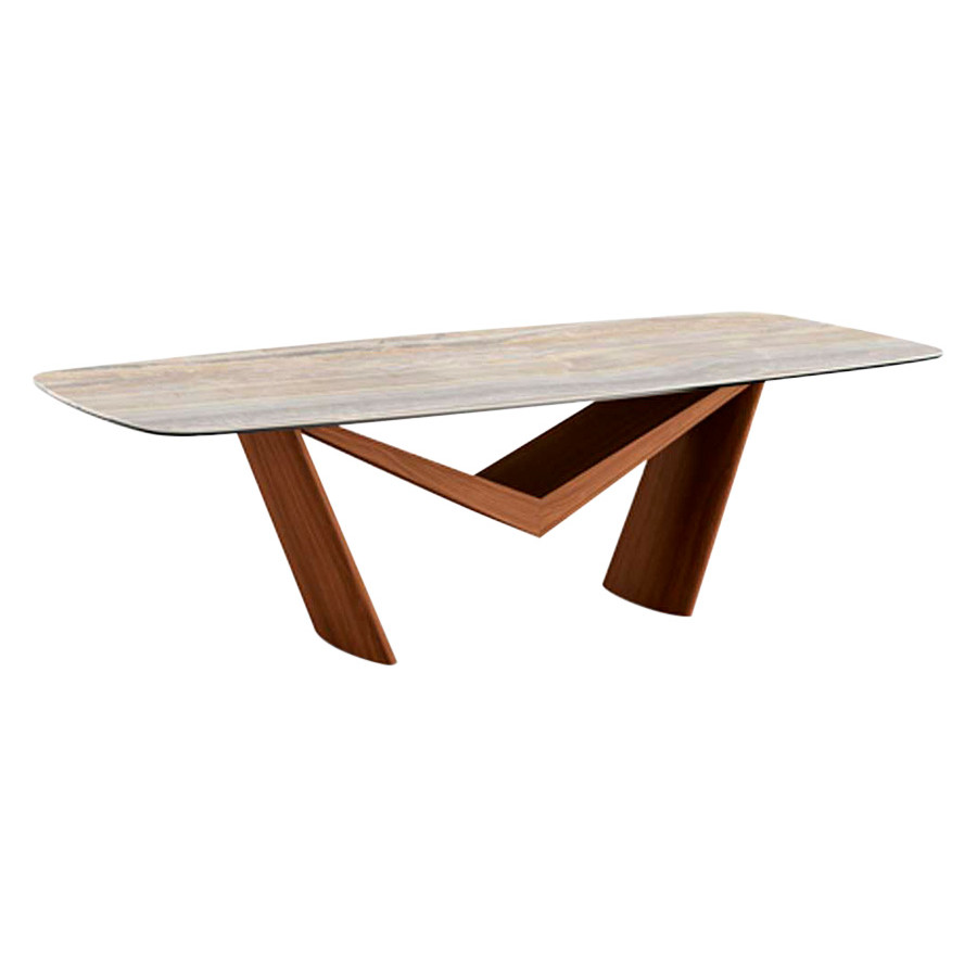 Giorgio Casa Atico Dardo Doppio Table With Fixed Shaped Top - 220 cm
