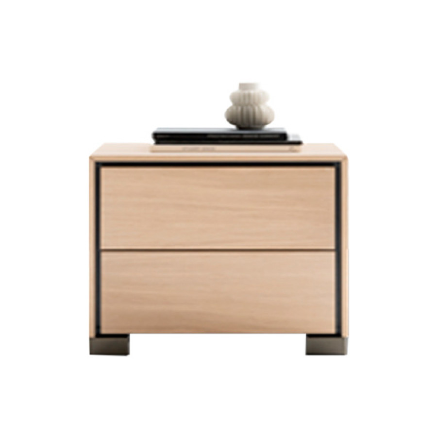 Giorgio Casa - Atico Eride Night Table With Sides, Top And Drawer Front Oak