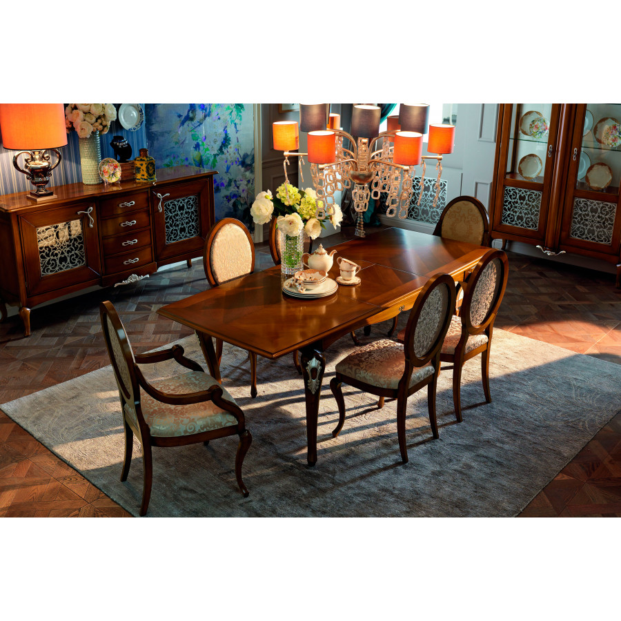 Giorgio Casa Memorie Veneziane Extensible Rectangular Dining Table - Grain