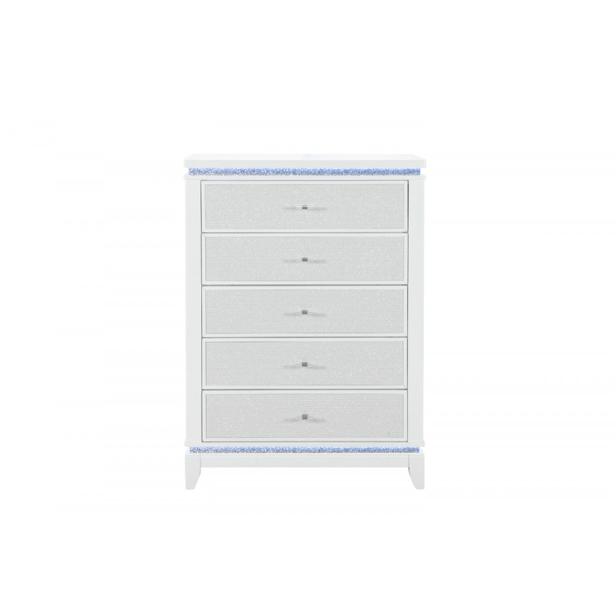 GF - Alina White Chest With Led