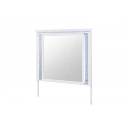 GF - Alina White Mirror With Led
