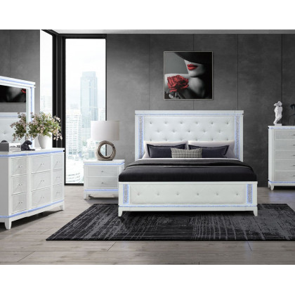 GF Alina White Queen Bed Group