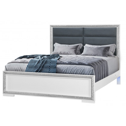 GF Andros Silver Bed Group With Led