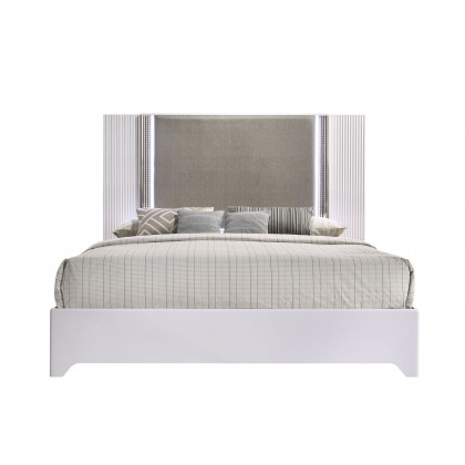 GF Aspen White Bed With Led