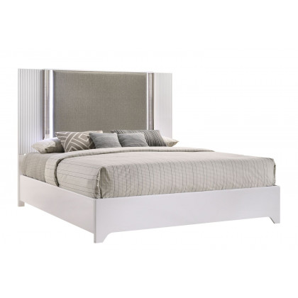 GF Aspen White Bed With Led