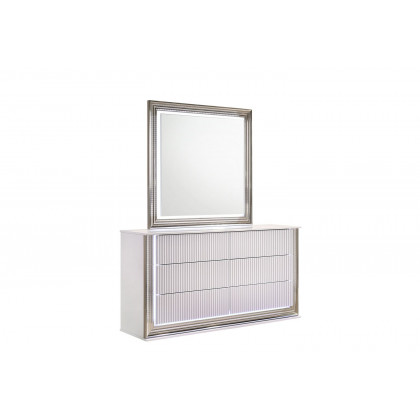 GF - Aspen White Dresser With Led