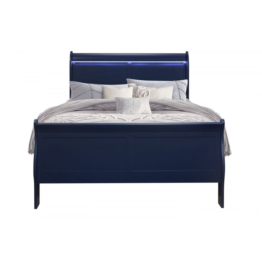 GF Charlie Blue Bed With Led