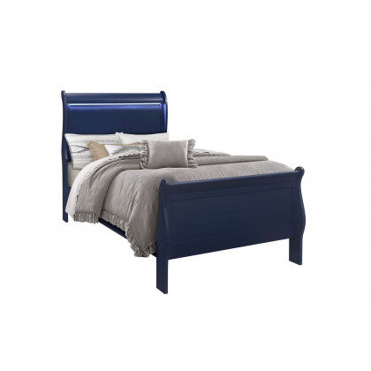 GF Charlie Blue Charlie Blue Twin Bed With Led