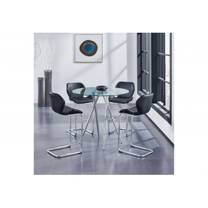 GF D1446BS Black Bar Stool