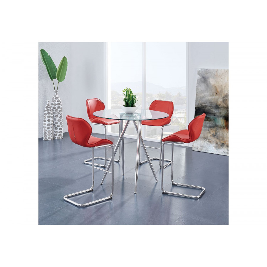 GF D1503BT + D1446BS-R Bar Table + 4 Bar Stools