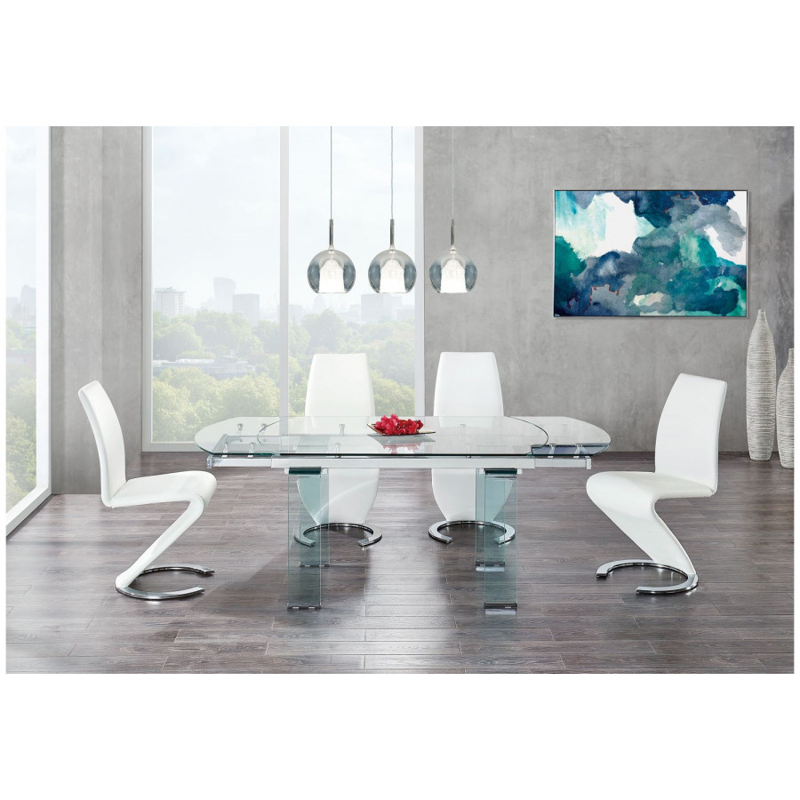 GF D2160DT + D9002DC-WH Dining Table + 4 Dining Chair