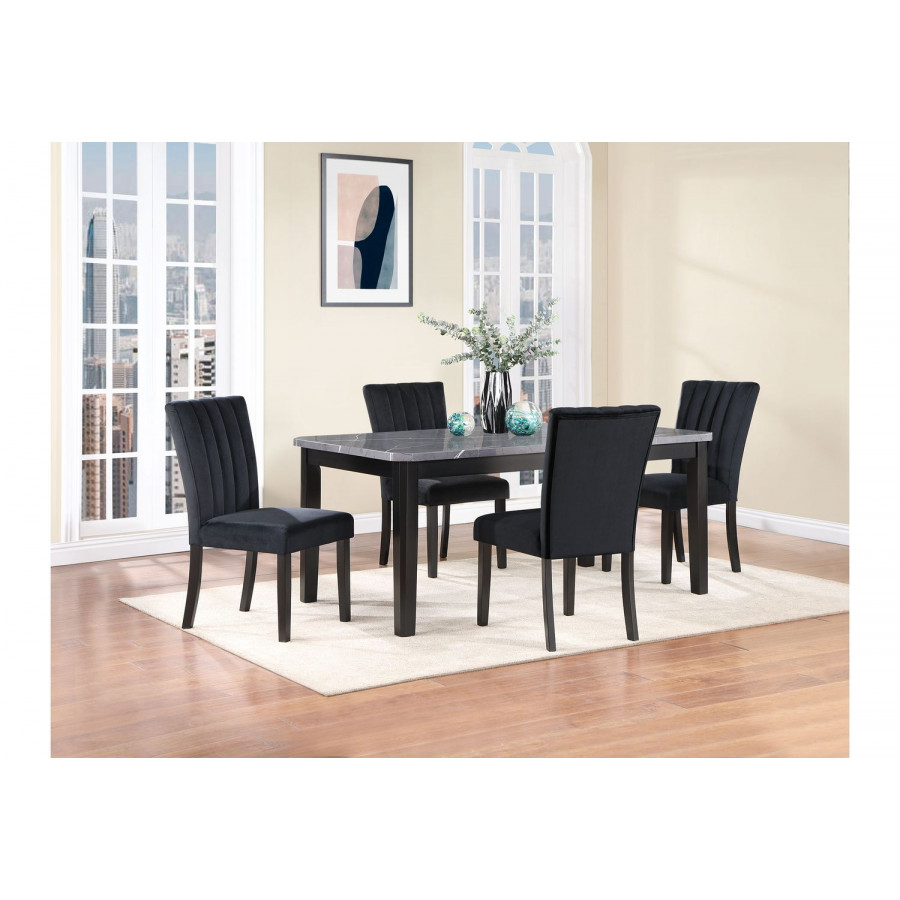 GF - D8685DT + D8685DC 5pc Dining Table + 4 Dining Chair