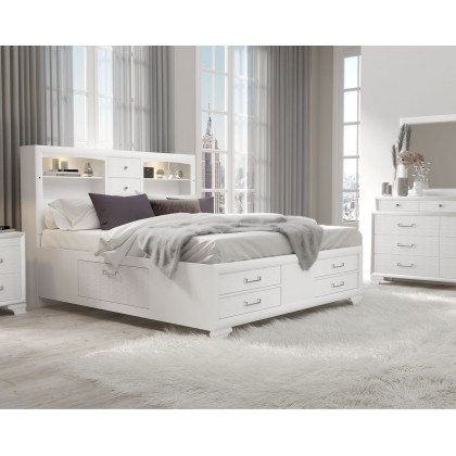GF Jordyn White King Bed Group