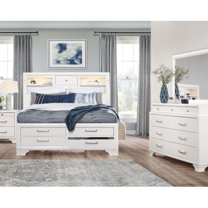 GF Jordyn White King Bed Group