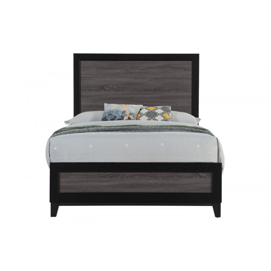 GF Lisbon Gray/Black Bed