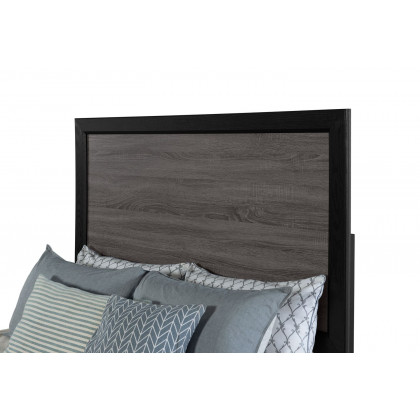 GF Lisbon Gray/Black Bed