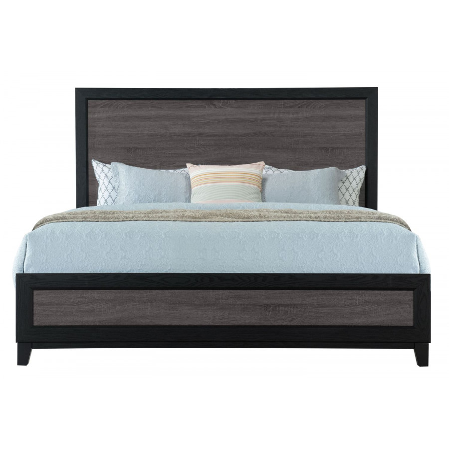GF Lisbon Gray/Black King Bed