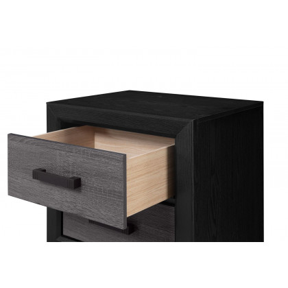 GF Lisbon Gray/Black Nightstand