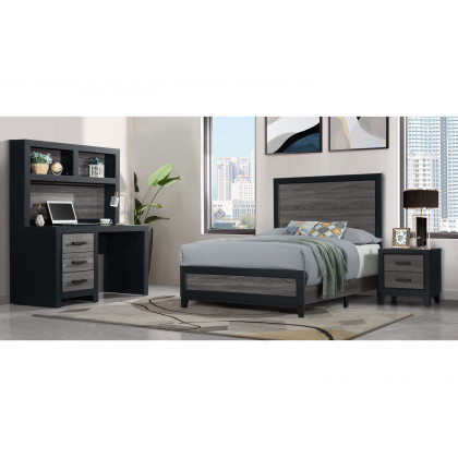 GF Lisbon Gray/Black Nightstand