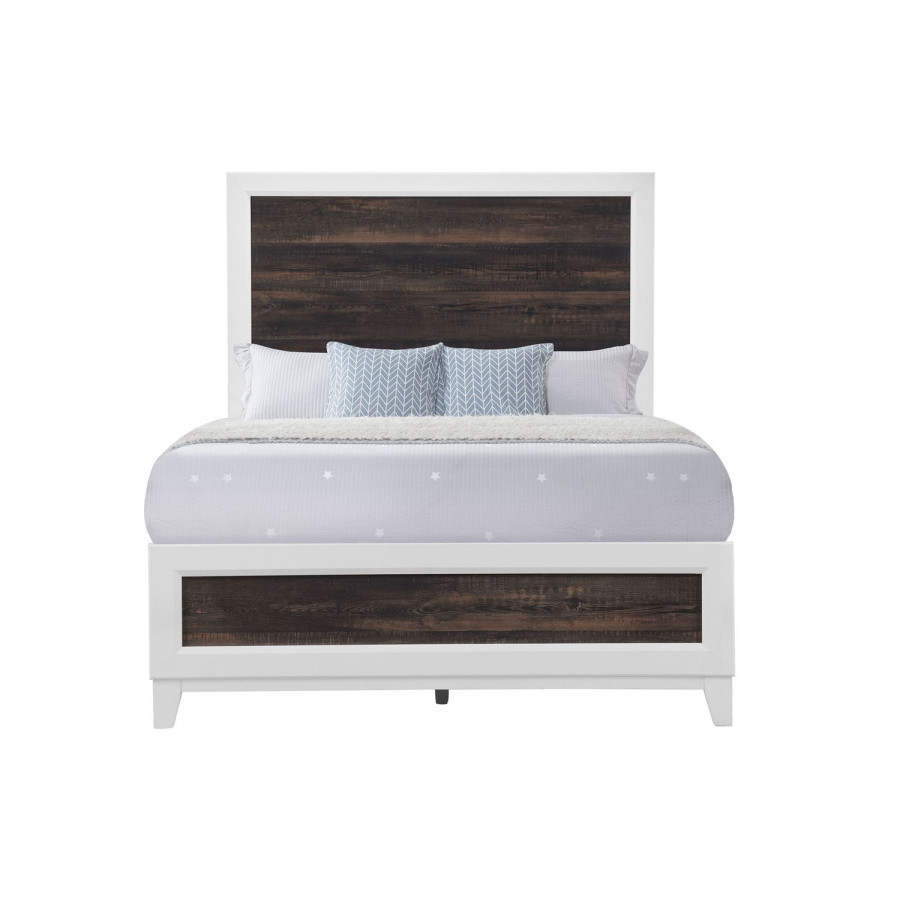 GF Lisbon Oak/White Full Bed