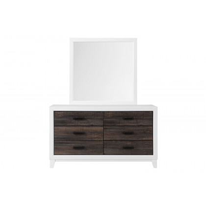 GF Lisbon Oak/White Mirror