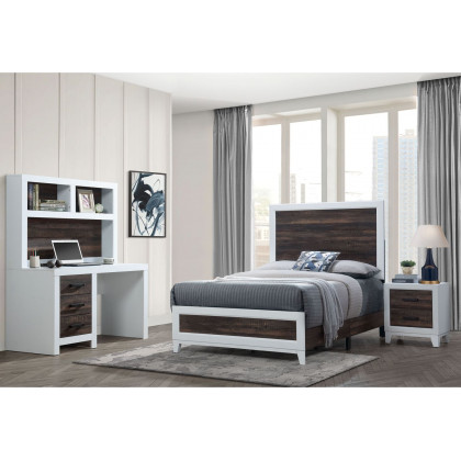 GF Lisbon Oak/White Nightstand