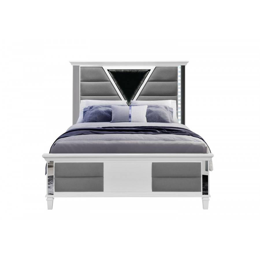 GF Marco Bed With Led 3d Mirror