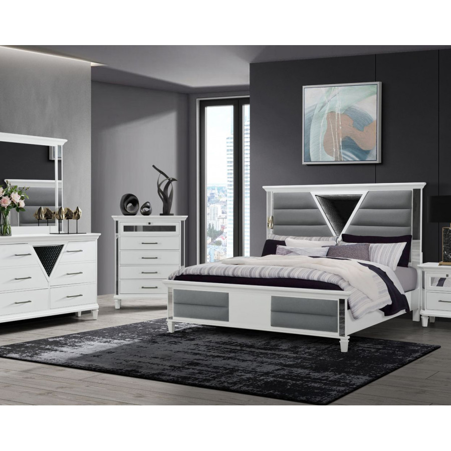GF Marco Bed Group With 3d Led Mirror