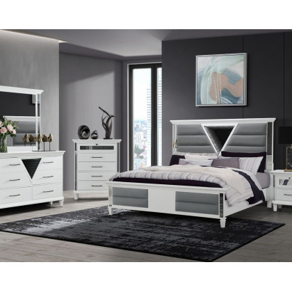 GF Marco Bed Group With 3d Led Mirror