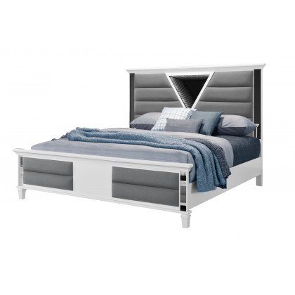 GF Marco King Bed With Led 3d Mirror