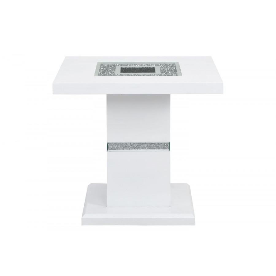 GF Monaco Occassional White End Table