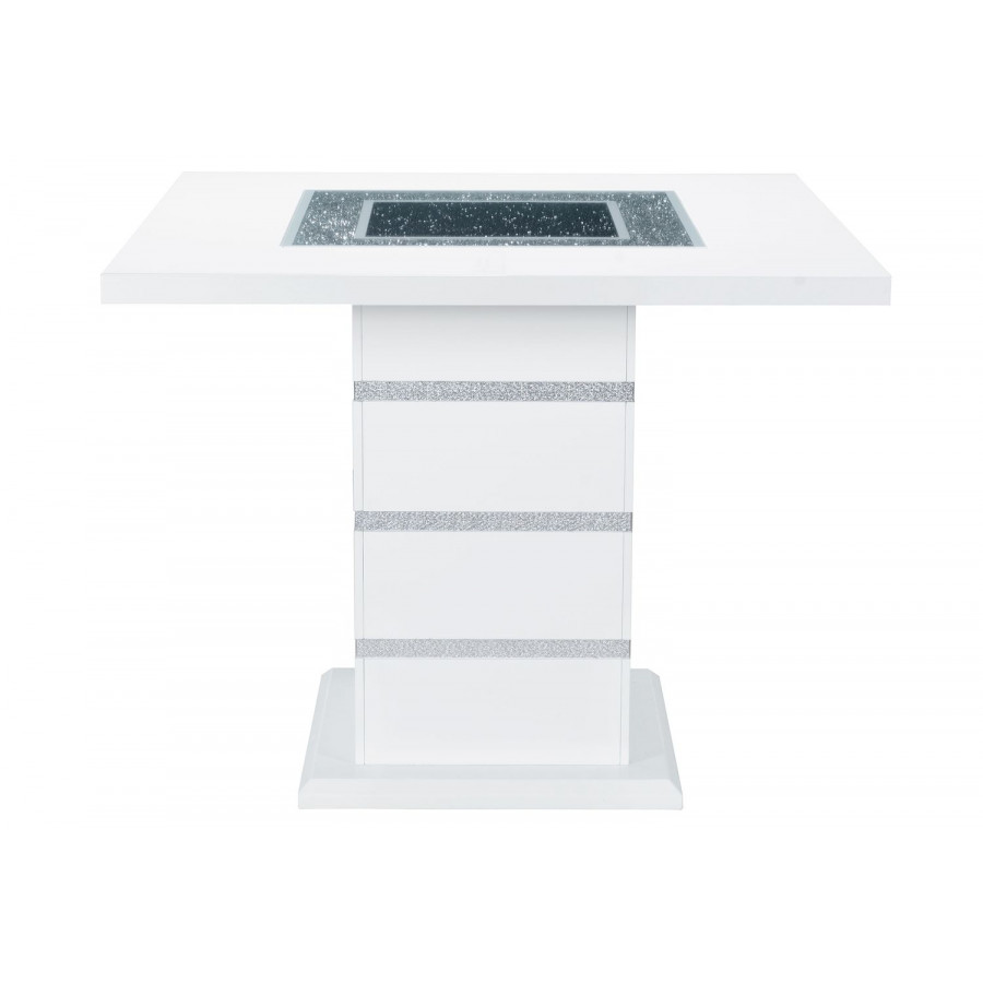 GF Monaco White Bar Table Square Bar Table