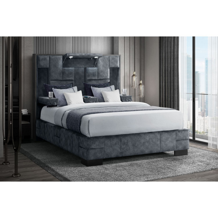 GF Oscar Domino Granite Queen Bed