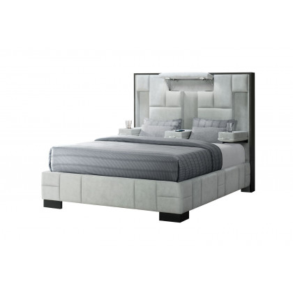 GF Oscar Light Gray Queen Bed