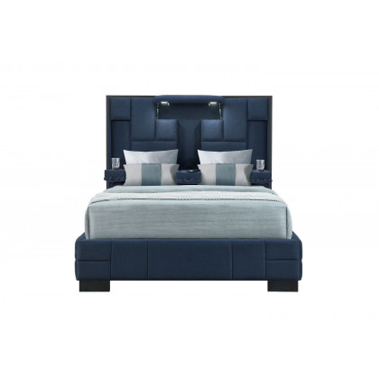 GF Oscar Navy Blue Queen Bed